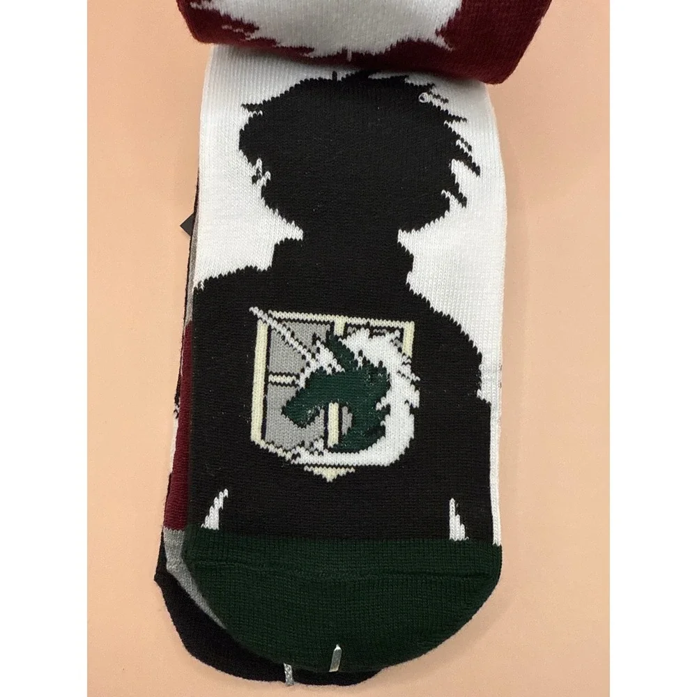 Attack on Titan Anime Socks 5 Pack Unisex‎ Shoe Size 4-10